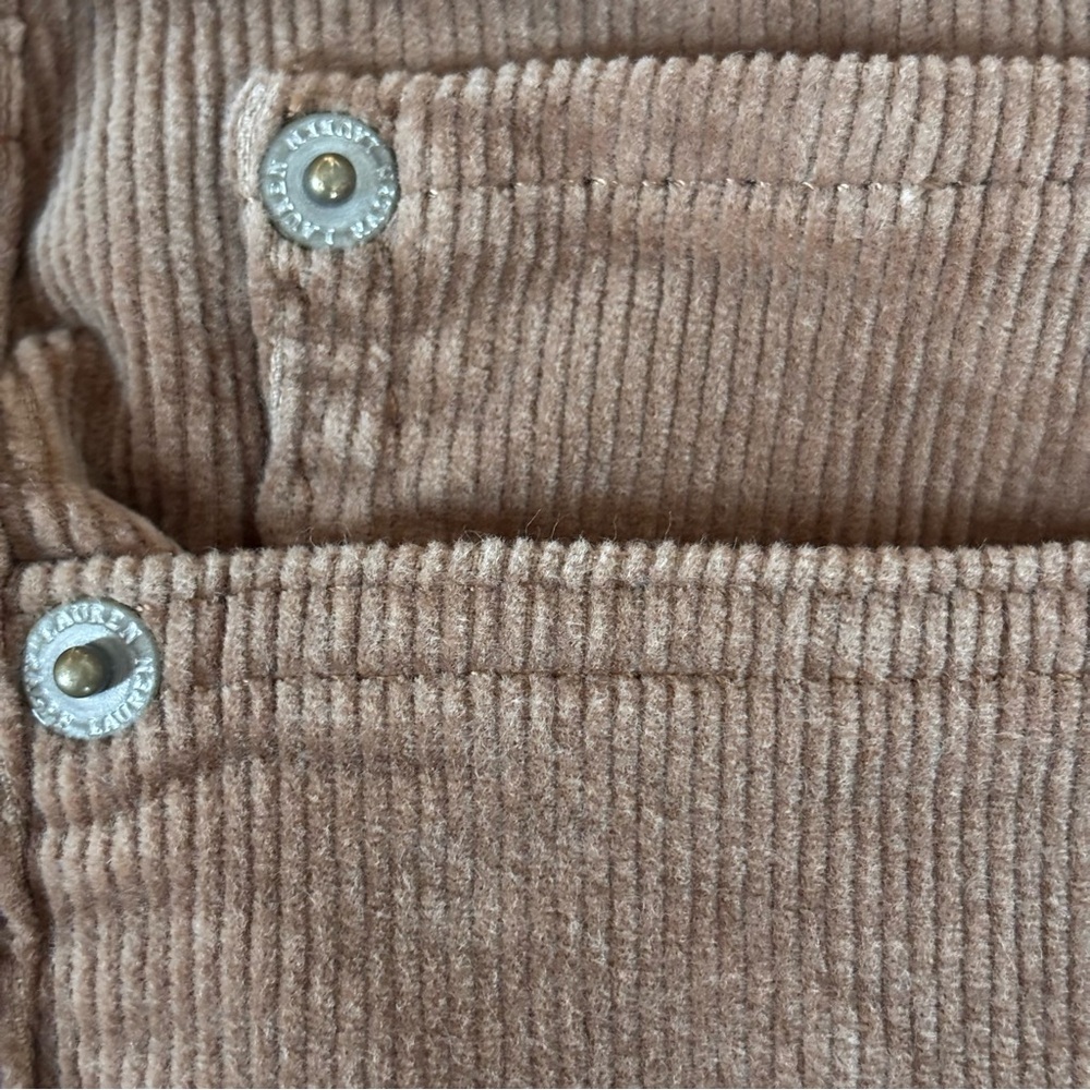 Lauren Ralph Lauren Women’s Camel Brown Corduroy Jeans Sz 14P EUC - Picture 5 of 11